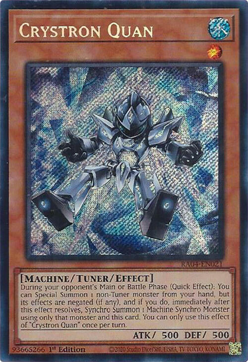 Crystron Quan [RA04-EN021] Secret Rare | Enigma On Main