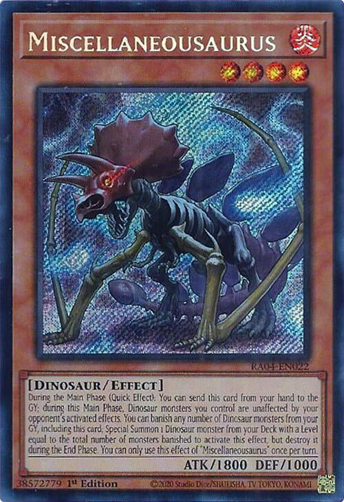 Miscellaneousaurus [RA04-EN022] Secret Rare | Enigma On Main