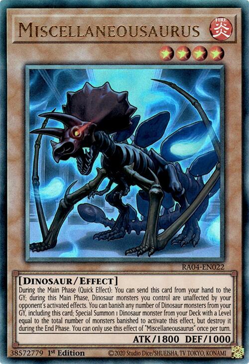 Miscellaneousaurus [RA04-EN022] Prismatic Ultimate Rare | Enigma On Main