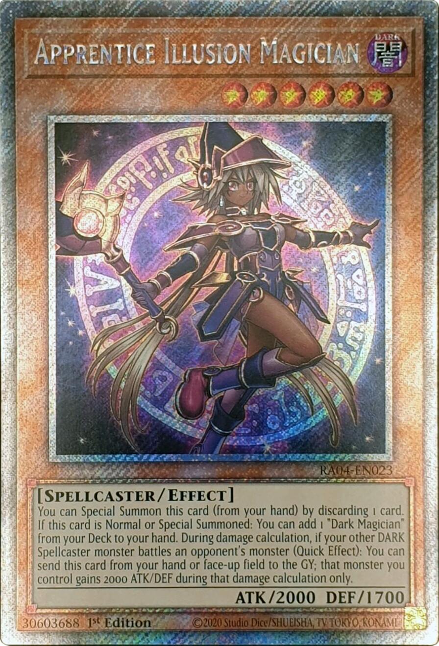 Apprentice Illusion Magician [RA04-EN023] Platinum Secret Rare | Enigma On Main