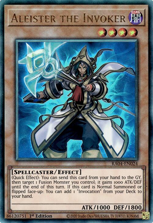 Aleister the Invoker (Alternate Art) [RA04-EN024] Prismatic Ultimate Rare | Enigma On Main