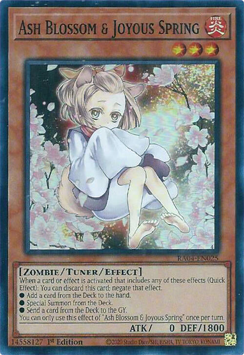 Ash Blossom & Joyous Spring (Alternate Art) [RA04-EN025] Super Rare | Enigma On Main