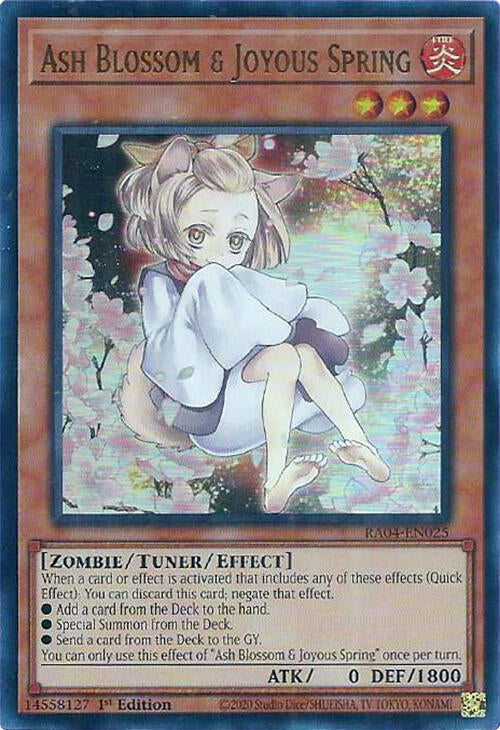 Ash Blossom & Joyous Spring (Alternate Art) [RA04-EN025] Ultra Rare | Enigma On Main