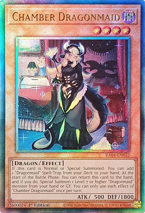 Chamber Dragonmaid [RA04-EN032] Prismatic Ultimate Rare | Enigma On Main