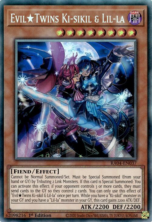EvilTwins Ki-sikil & Lil-la [RA04-EN037] Prismatic Collector's Rare | Enigma On Main