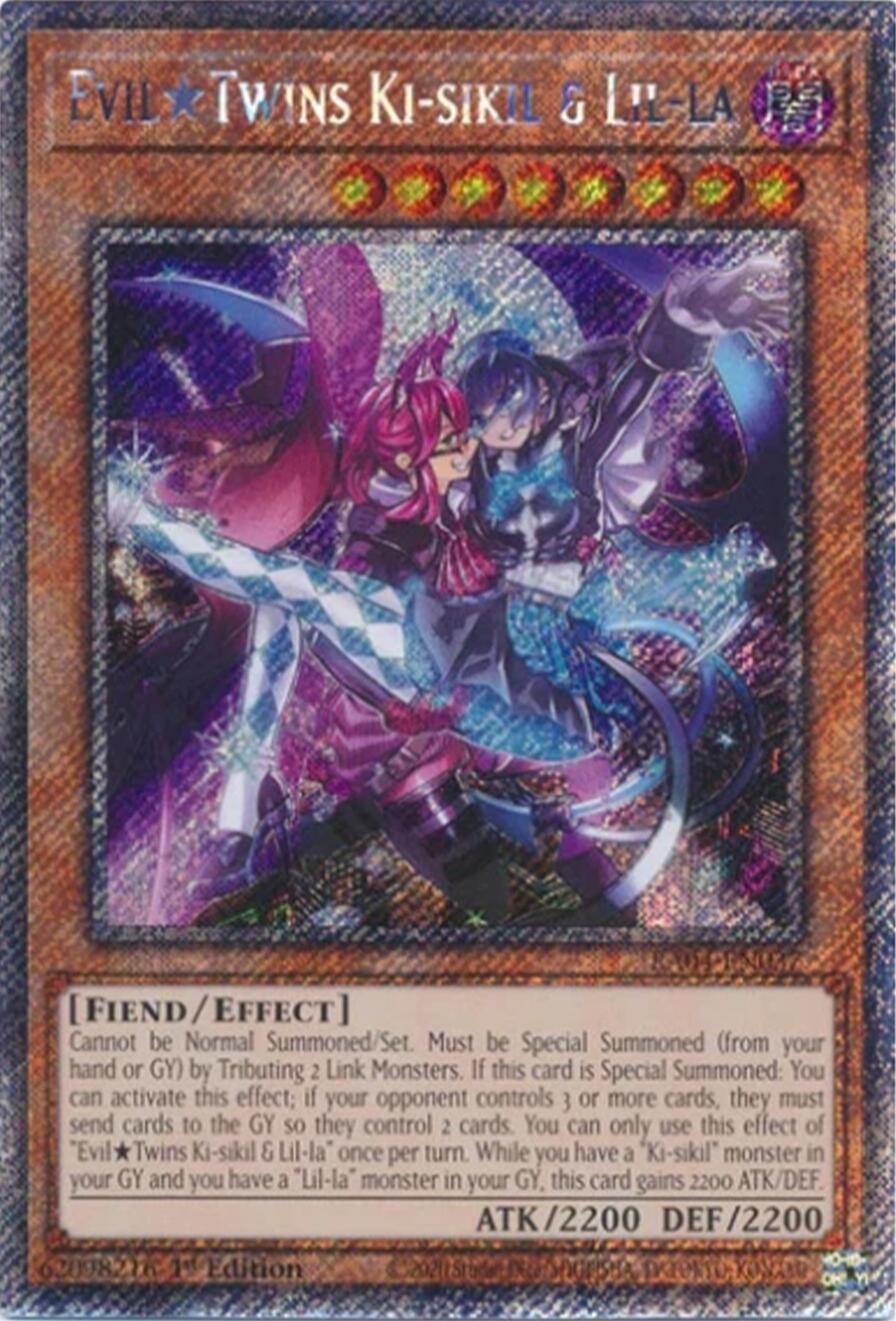 EvilTwins Ki-sikil & Lil-la [RA04-EN037] Platinum Secret Rare | Enigma On Main