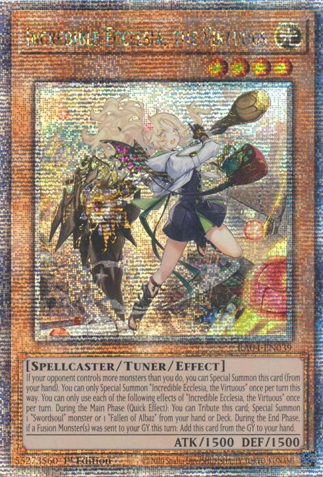 Incredible Ecclesia, the Virtuous (New Art) [RA04-EN039] Quarter Century Secret Rare | Enigma On Main