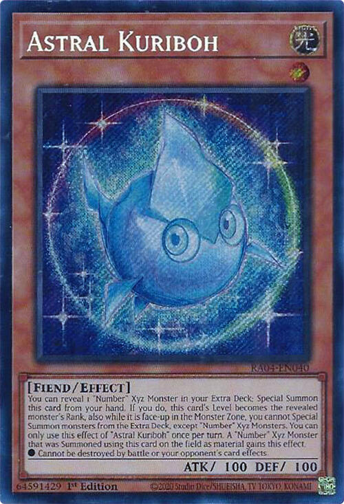 Astral Kuriboh [RA04-EN040] Secret Rare | Enigma On Main