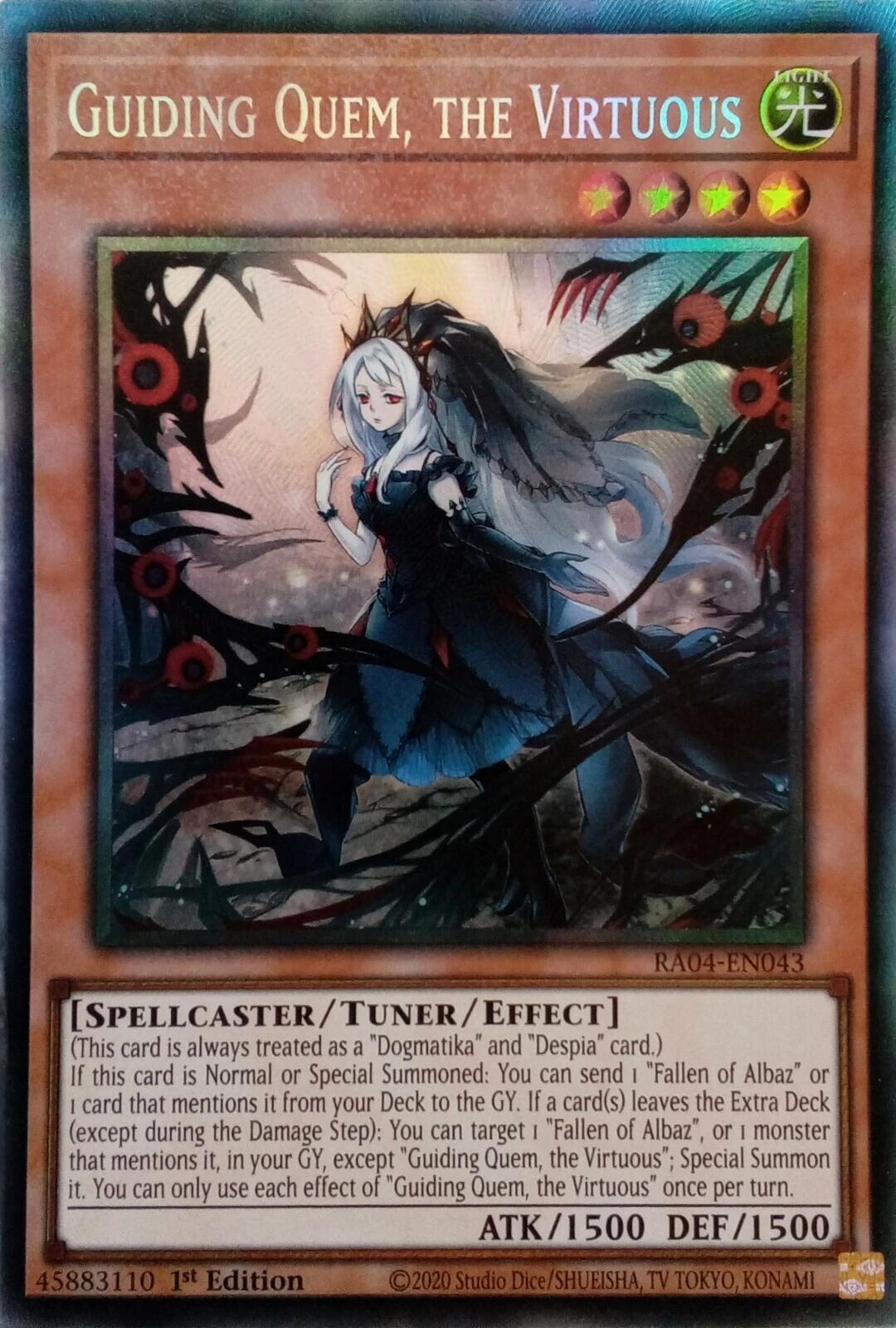 Guiding Quem, the Virtuous [RA04-EN043] Prismatic Collector's Rare | Enigma On Main