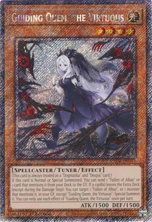 Guiding Quem, the Virtuous [RA04-EN043] Platinum Secret Rare | Enigma On Main