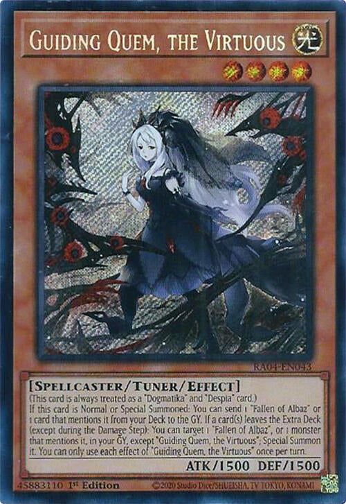 Guiding Quem, the Virtuous [RA04-EN043] Secret Rare | Enigma On Main