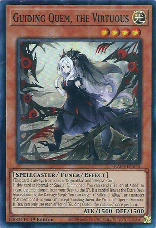Guiding Quem, the Virtuous [RA04-EN043] Super Rare | Enigma On Main