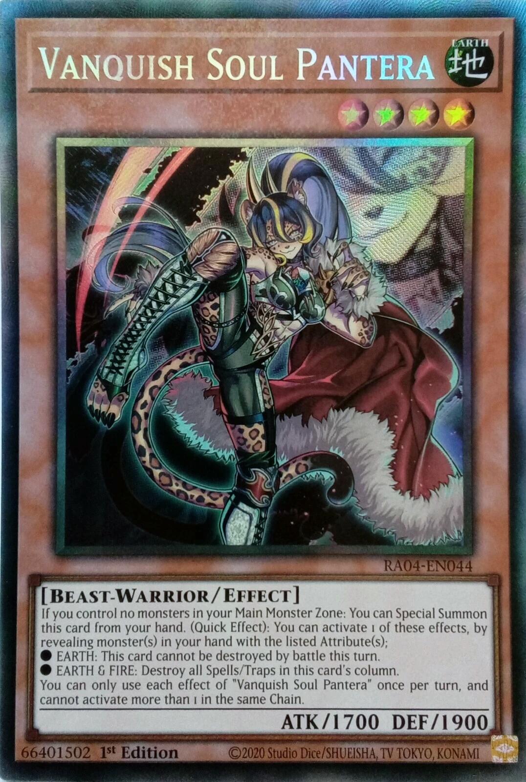 Vanquish Soul Pantera [RA04-EN044] Prismatic Collector's Rare | Enigma On Main