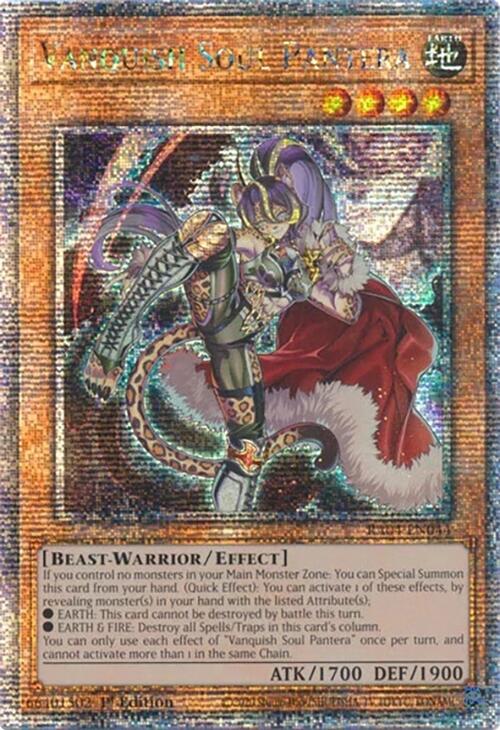 Vanquish Soul Pantera [RA04-EN044] Quarter Century Secret Rare | Enigma On Main