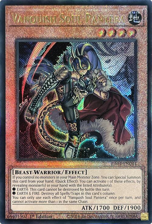 Vanquish Soul Pantera [RA04-EN044] Prismatic Ultimate Rare | Enigma On Main
