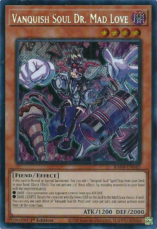 Vanquish Soul Dr. Mad Love [RA04-EN045] Secret Rare | Enigma On Main