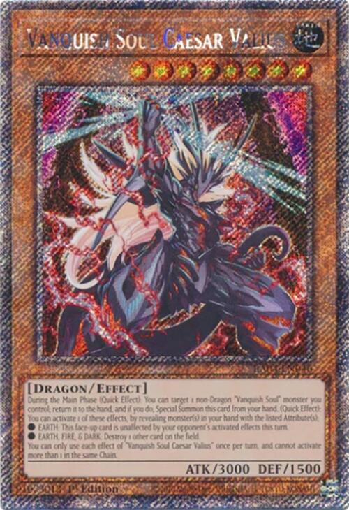 Vanquish Soul Caesar Valius [RA04-EN046] Platinum Secret Rare | Enigma On Main