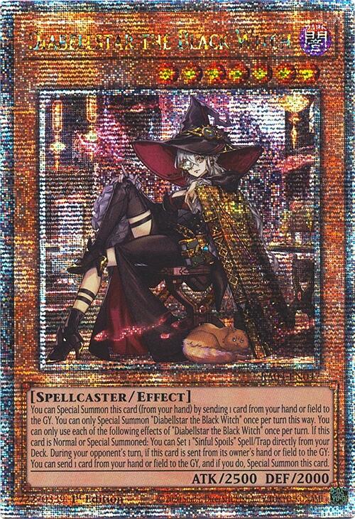Diabellstar the Black Witch (New Art) [RA04-EN047] Quarter Century Secret Rare | Enigma On Main