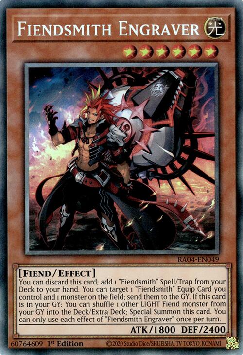 Fiendsmith Engraver [RA04-EN049] Prismatic Collector's Rare | Enigma On Main