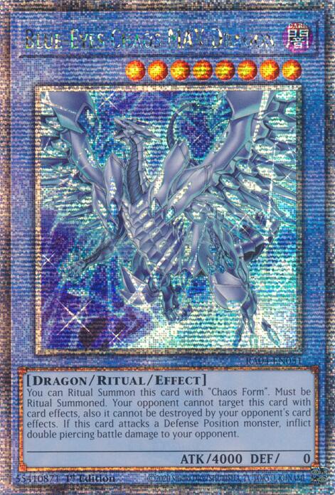 Blue-Eyes Chaos MAX Dragon (New Art) [RA04-EN051] Quarter Century Secret Rare | Enigma On Main