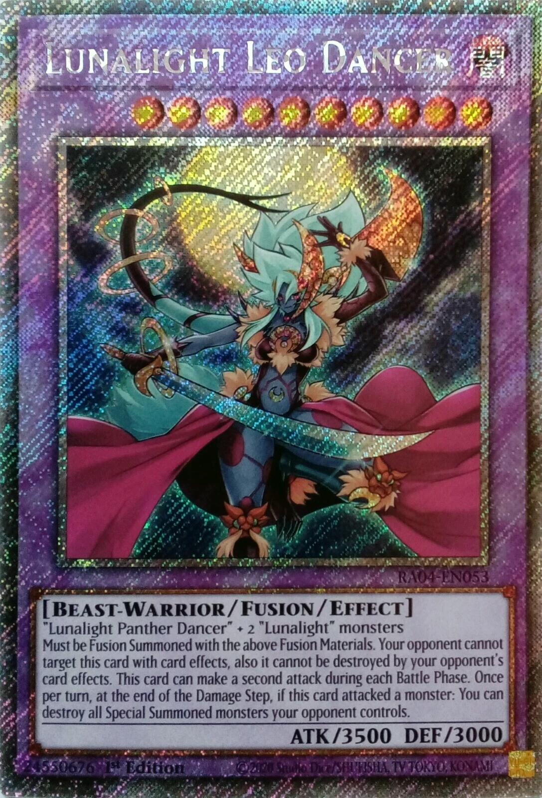 Lunalight Leo Dancer [RA04-EN053] Platinum Secret Rare | Enigma On Main