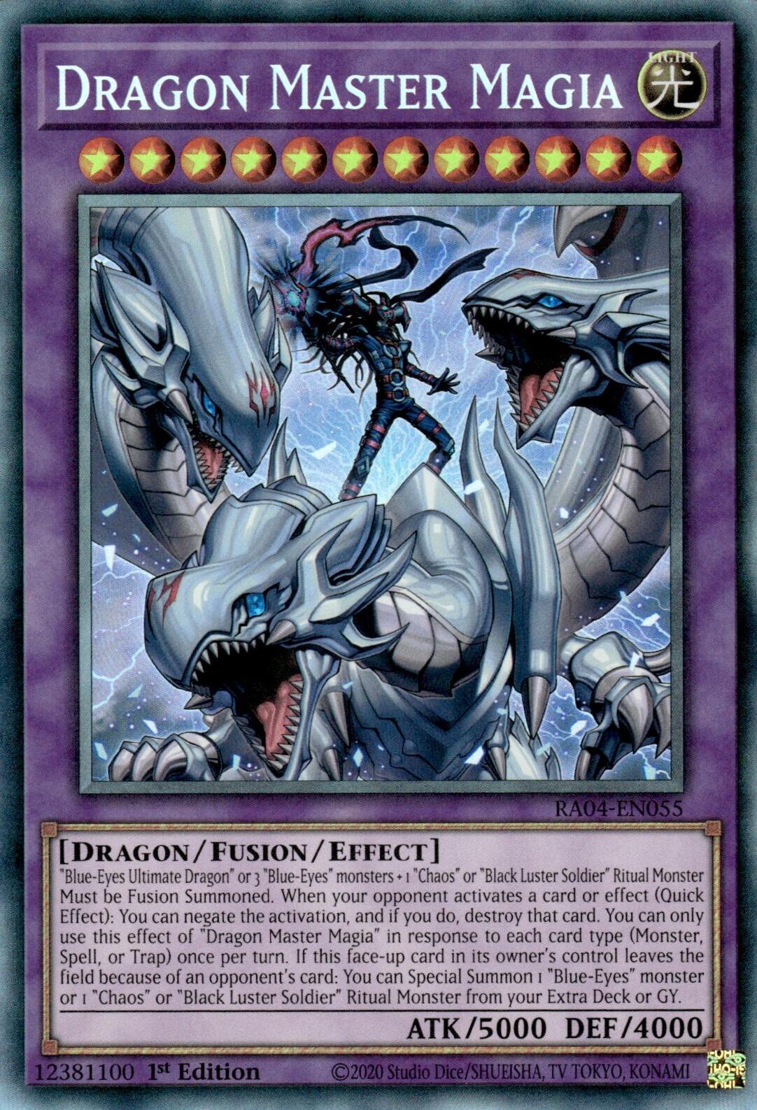 Dragon Master Magia [RA04-EN055] Prismatic Collector's Rare | Enigma On Main