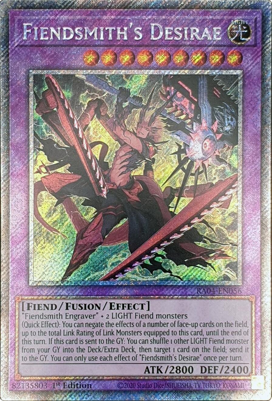 Fiendsmith's Desirae [RA04-EN056] Platinum Secret Rare | Enigma On Main