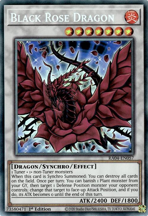 Black Rose Dragon [RA04-EN057] Prismatic Collector's Rare | Enigma On Main