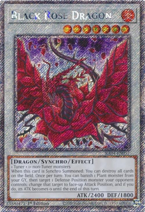 Black Rose Dragon [RA04-EN057] Platinum Secret Rare | Enigma On Main