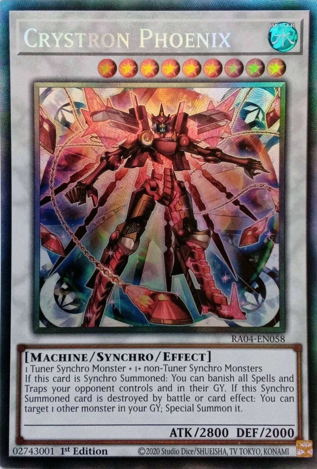Crystron Phoenix [RA04-EN058] Prismatic Collector's Rare | Enigma On Main
