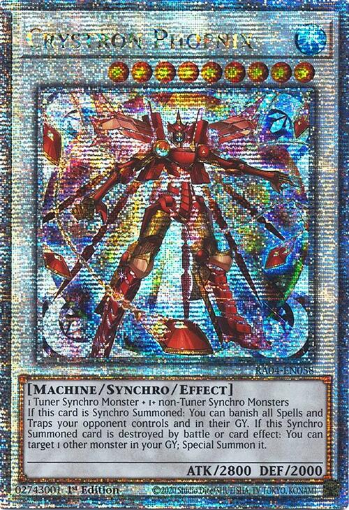 Crystron Phoenix [RA04-EN058] Quarter Century Secret Rare | Enigma On Main