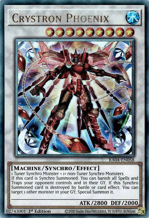 Crystron Phoenix [RA04-EN058] Prismatic Ultimate Rare | Enigma On Main
