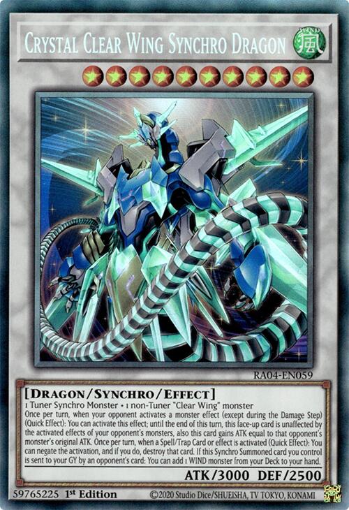 Crystal Clear Wing Synchro Dragon [RA04-EN059] Collector's Rare | Enigma On Main