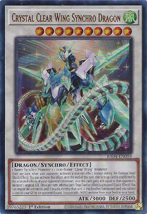 Crystal Clear Wing Synchro Dragon [RA04-EN059] Ultra Rare | Enigma On Main