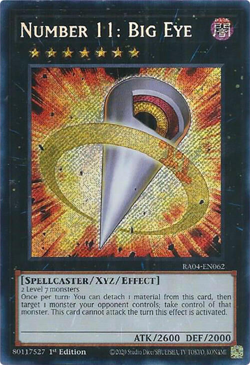 Number 11: Big Eye [RA04-EN062] Secret Rare | Enigma On Main