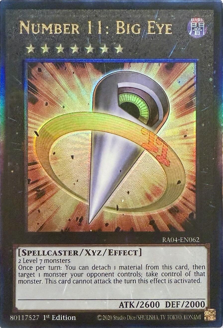Number 11: Big Eye [RA04-EN062] Prismatic Ultimate Rare | Enigma On Main