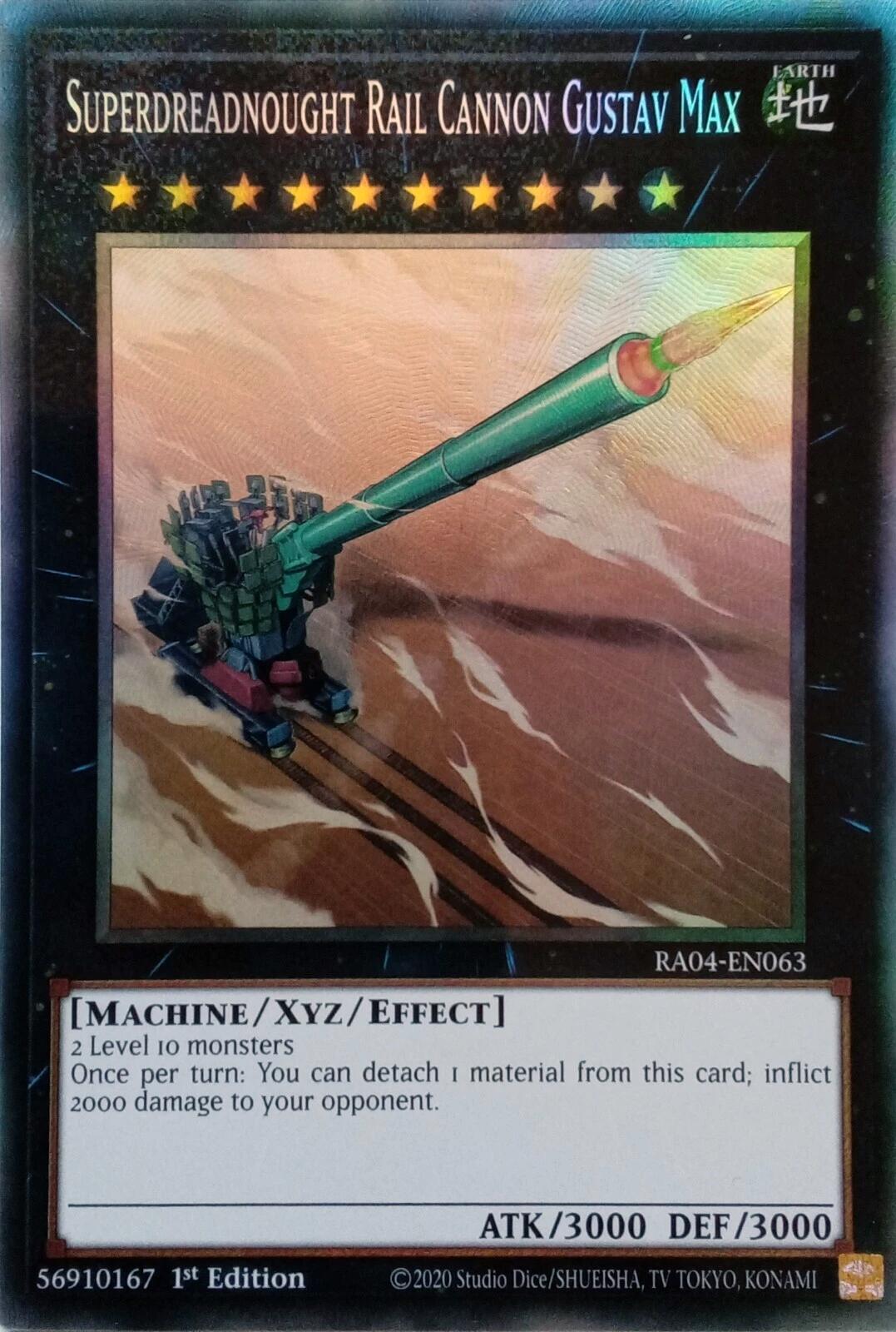 Superdreadnought Rail Cannon Gustav Max [RA04-EN063] Prismatic Collector's Rare | Enigma On Main