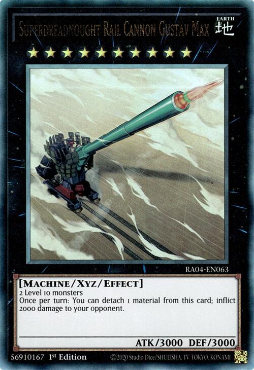 Superdreadnought Rail Cannon Gustav Max [RA04-EN063] Prismatic Ultimate Rare | Enigma On Main