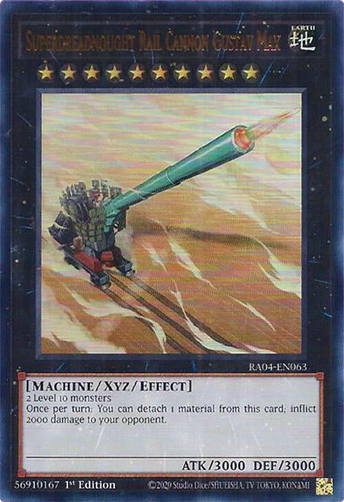 Superdreadnought Rail Cannon Gustav Max [RA04-EN063] Ultra Rare | Enigma On Main