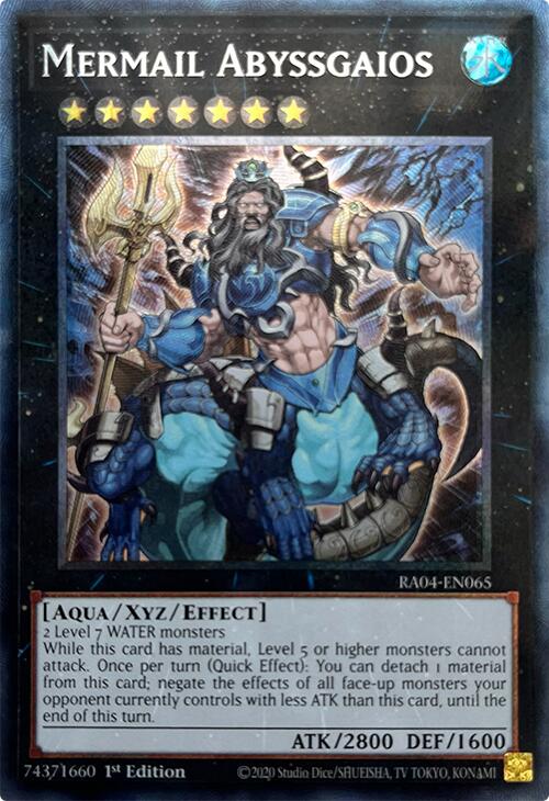 Mermail Abyssgaios [RA04-EN065] Prismatic Collector's Rare | Enigma On Main