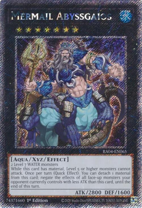 Mermail Abyssgaios [RA04-EN065] Platinum Secret Rare | Enigma On Main