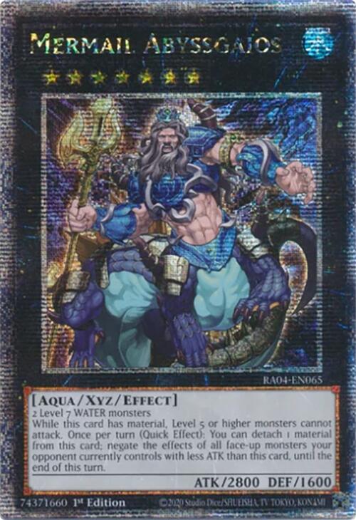Mermail Abyssgaios [RA04-EN065] Quarter Century Secret Rare | Enigma On Main