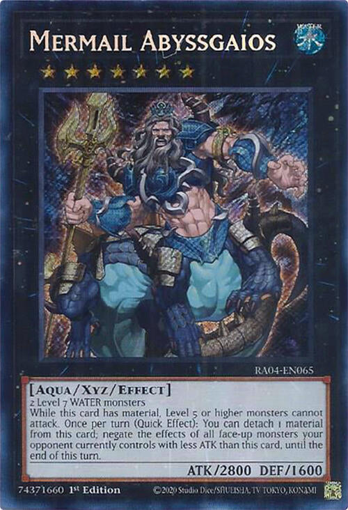 Mermail Abyssgaios [RA04-EN065] Secret Rare | Enigma On Main