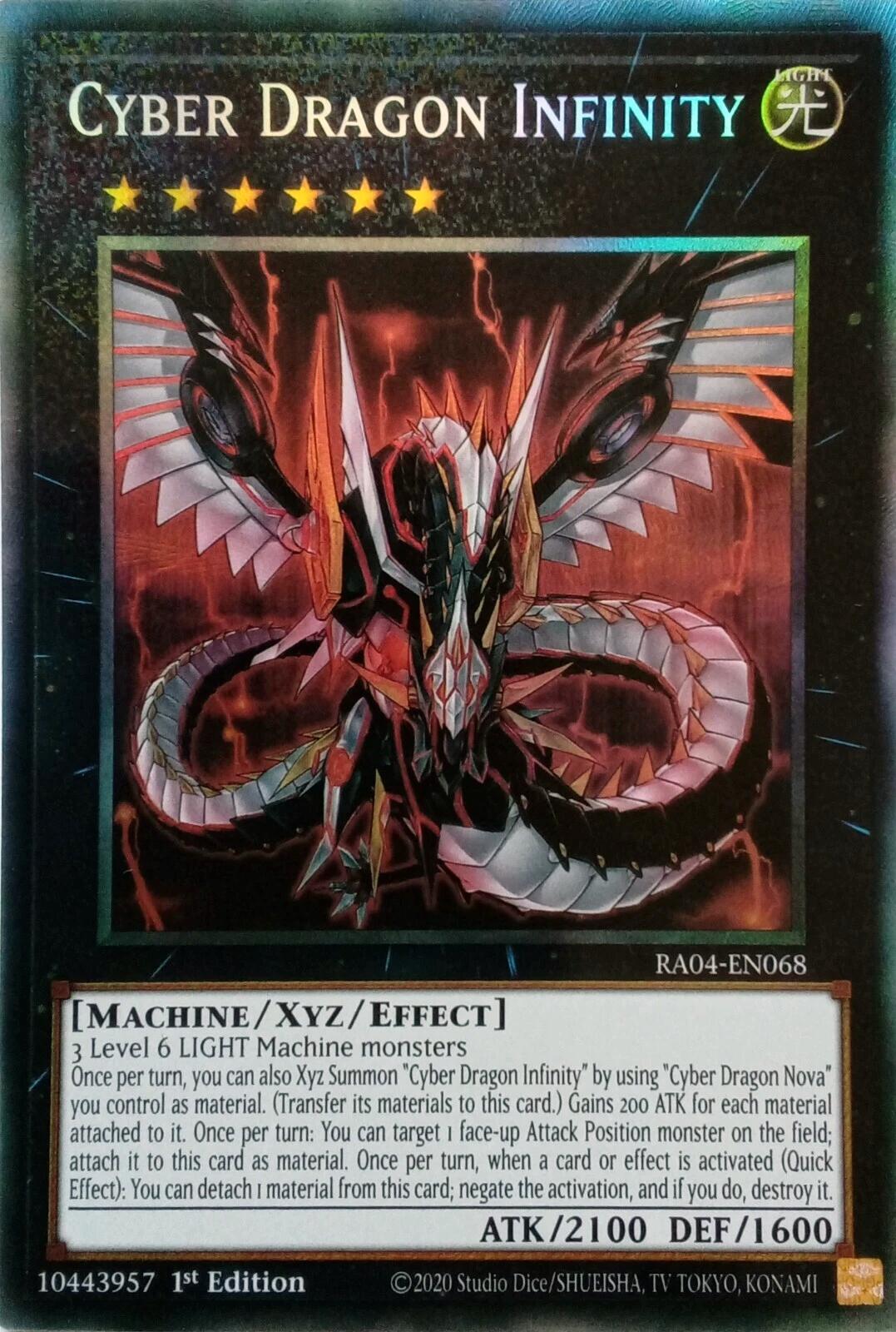 Cyber Dragon Infinity [RA04-EN068] Prismatic Collector's Rare | Enigma On Main