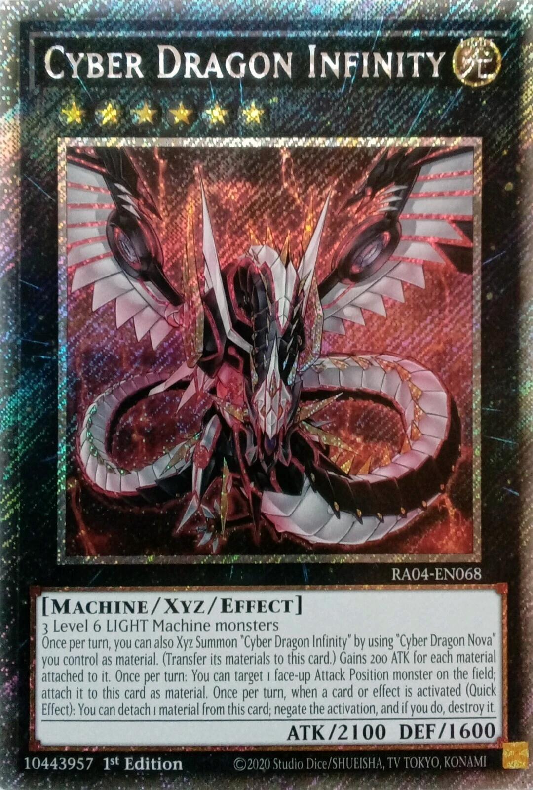 Cyber Dragon Infinity [RA04-EN068] Platinum Secret Rare | Enigma On Main