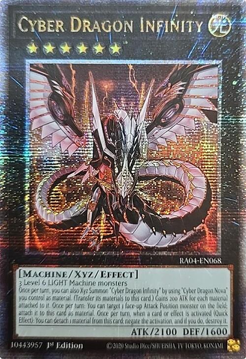Cyber Dragon Infinity [RA04-EN068] Quarter Century Secret Rare | Enigma On Main