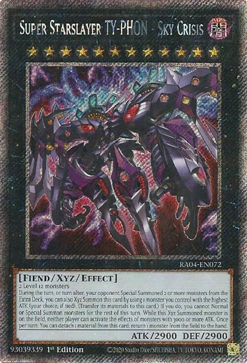 Super Starslayer TY-PHON - Sky Crisis [RA04-EN072] Platinum Secret Rare | Enigma On Main