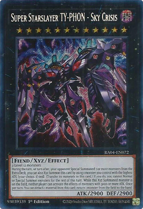 Super Starslayer TY-PHON - Sky Crisis [RA04-EN072] Secret Rare | Enigma On Main
