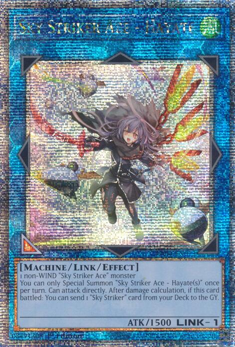 Sky Striker Ace - Hayate (New Art) [RA04-EN073] Quarter Century Secret Rare | Enigma On Main