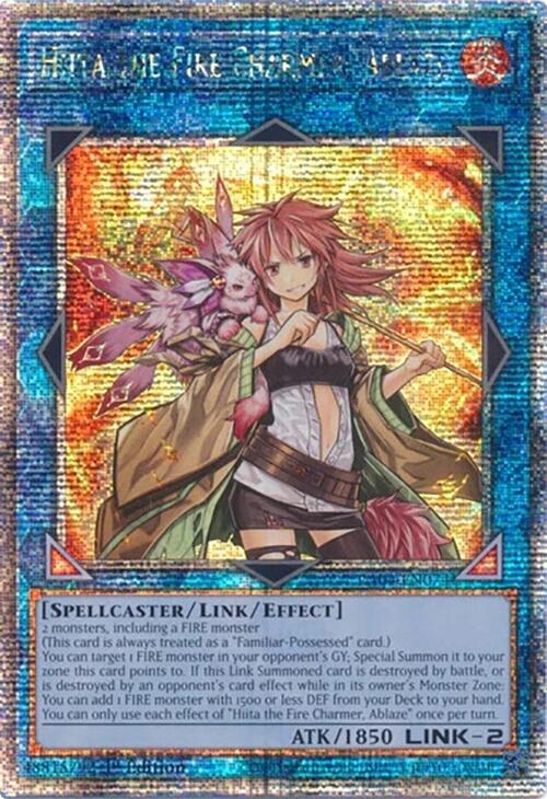 Hiita the Fire Charmer, Ablaze [RA04-EN074] Quarter Century Secret Rare | Enigma On Main